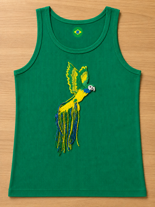 Fringe Parrot Tank Top